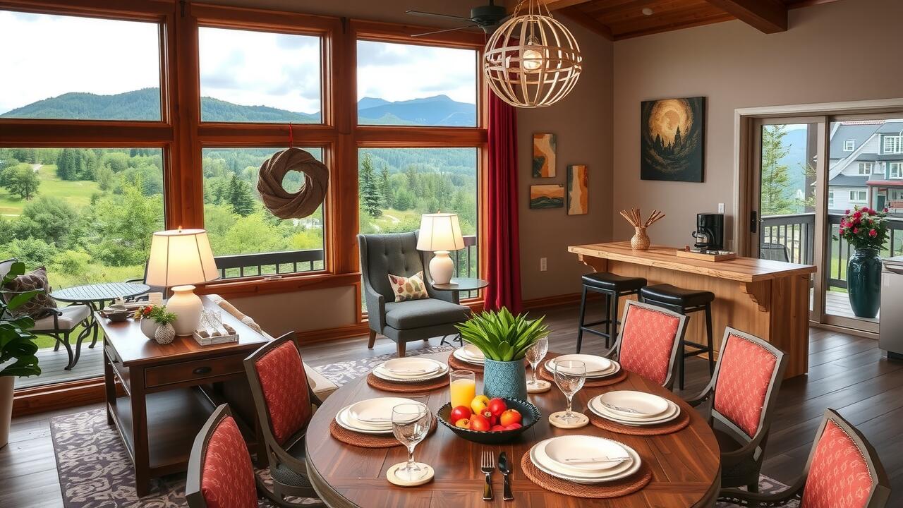 Flexible Banner Elk Apartment Spaces for Work and Recreation